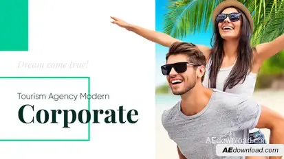 Tourism Agency Presentation Video Displays template preview