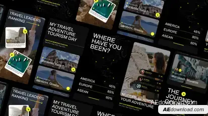 Tourism Day Reels Kit After Effect Elements template preview