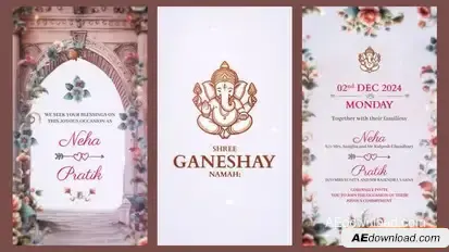 Videohive Traditional Indian Wedding Invitation Openers template preview