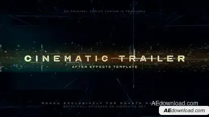 Trailer Cinematic Titles template preview