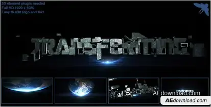 Transforming Logo Logo Stings template preview