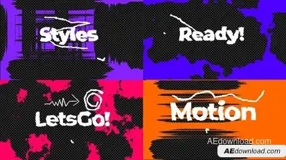 Transition Titles Elements template preview