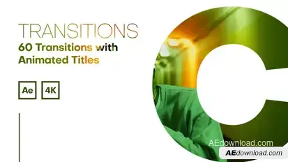 Transitions | 60 Transitions with Animated Titles Elements template preview
