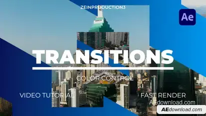 Transitions - After Effect Elements template preview