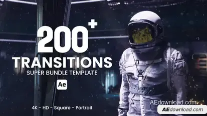 Transitions Super Bundle Elements template preview