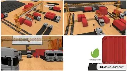 Transport company Intro Openers template preview