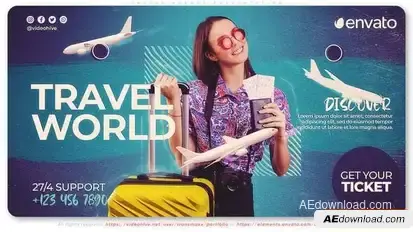Travel Agency Presentation Openers template preview
