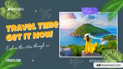 Travel Agency Promo Video Displays template preview