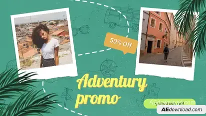 Travel Agency Promo Video Displays template preview