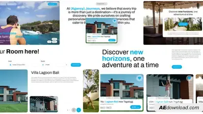 Travel Agency Promo Video Displays template preview