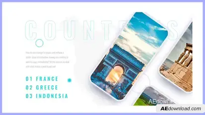 Travel APP Promo Presentation Product Promo template preview