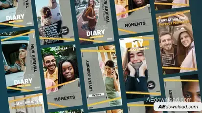Travel Diary Stories Product Promo template preview