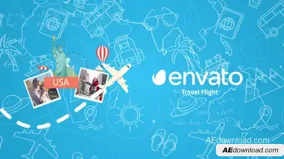Travel Flight Logo Openers template preview