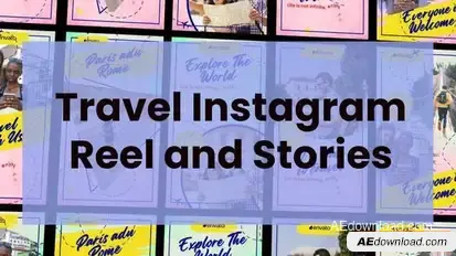 Videohive Travel Instagram Stories 47175672 Openers template preview