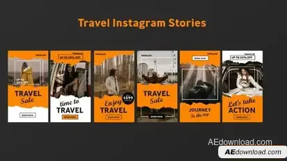 Travel Instagram Stories V1 Openers template preview