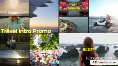 Travel Intro Promo Openers template preview