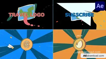 Travel Logo Opener for After Effects Logo Stings template preview