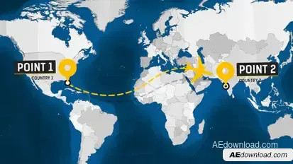 Travel Map - Promo Kit Openers template preview