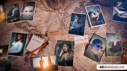 Travel Memories Slideshow Video Displays template preview