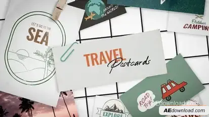 Travel Postcards Openers template preview