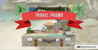Travel Promo Video Displays template preview