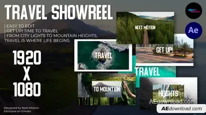 Travel Showreel Openers template preview