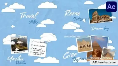 Travel Slides for After Effects Openers template preview