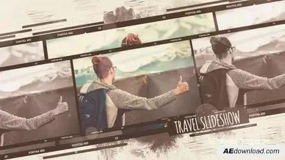 Travel Slideshow Video Displays template preview