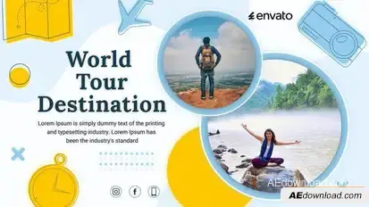 Videohive Travel Slideshow 56385081 Openers template preview