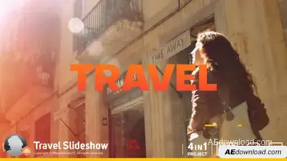 Travel Slideshow Video Displays template preview