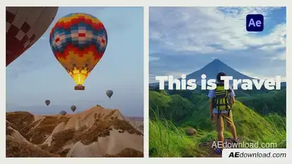 Travel Slideshow Opener Openers template preview
