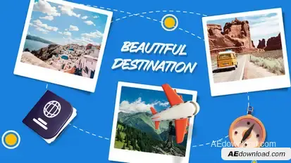 Travel Slideshow Template Openers template preview