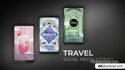 Travel Social Media Stories Product Promo template preview