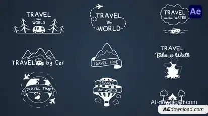 Travel titles [After Effects] Titles template preview