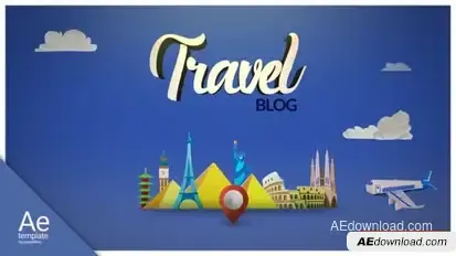 Travel Vlog Openers template preview