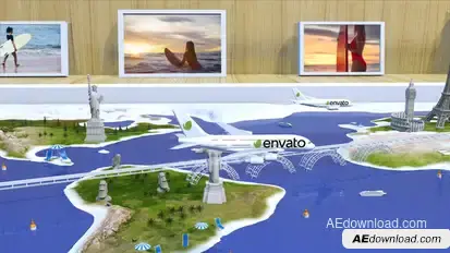 Travel With Us - Airlines Logo Stings template preview