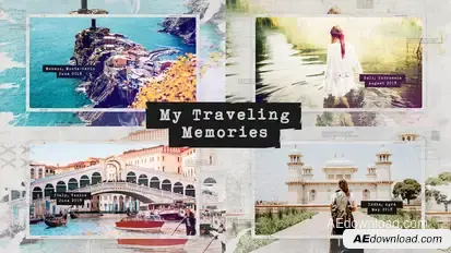 Traveling Memories / Journey Photo Album / Family and Friends / Adventure Slideshow Openers template preview