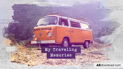 Traveling Slideshow / Memories Photo Album / Family and Friends / Adventure and Journey Openers template preview
