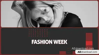 Trendy Fashion Slideshow Opener Video Displays template preview
