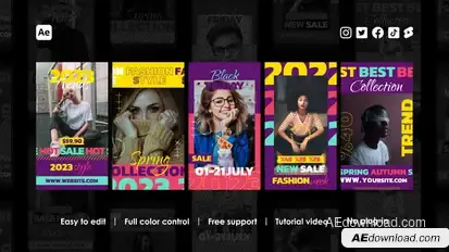 Trendy Instagram Stories Product Promo template preview