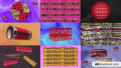 Trendy Kinetic Titles Titles template preview