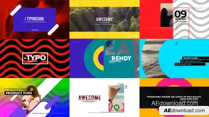 Trendy Modern Titles Titles template preview