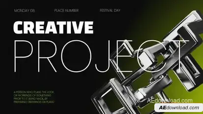 Videohive Trendy Silver Titles Titles template preview