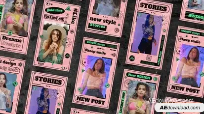 Trendy Stories Openers template preview