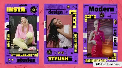 Trendy Street Stories Openers template preview