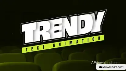 Trendy Text Animation Titles template preview