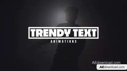 Trendy Text Animations Titles template preview