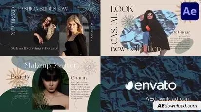 Trendy Texture Slideshow for After Effects Openers template preview