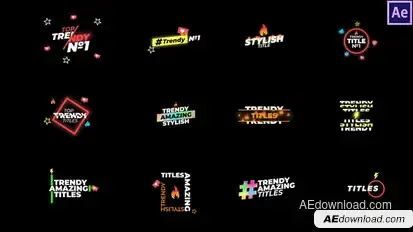 Trendy Titles Titles template preview