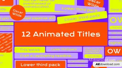 Trendy Titles Pack V1 Titles template preview